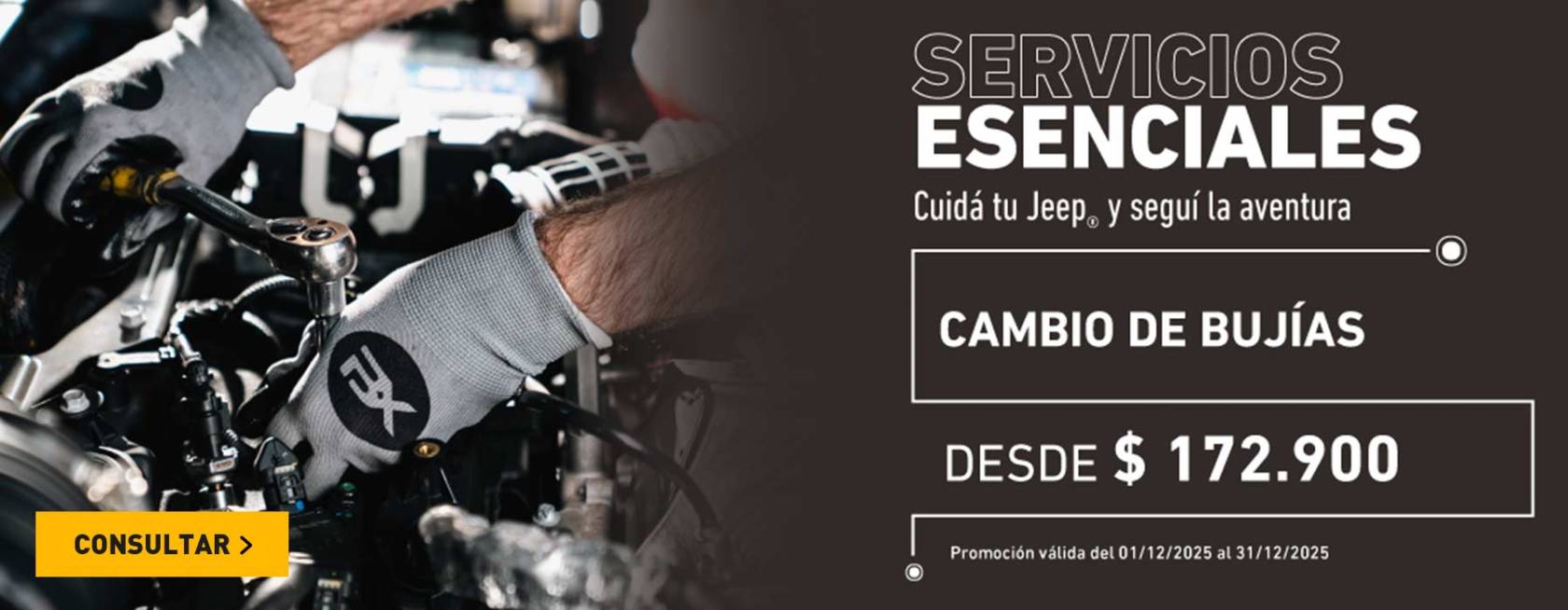Promos servicio Jeep bujías