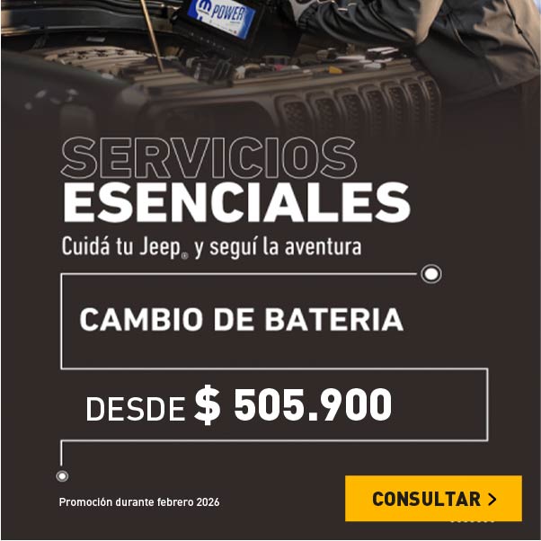 Promos Servico Jeep en baterias