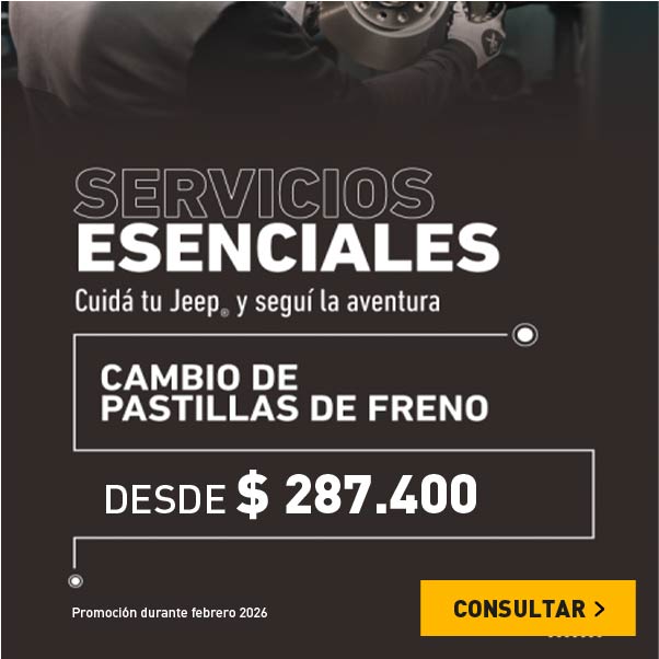 Promos Servico Jeep en pastillas de freno