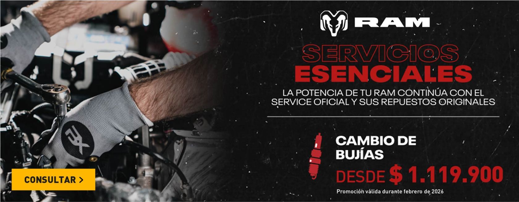 Promos servicio RAM bujías