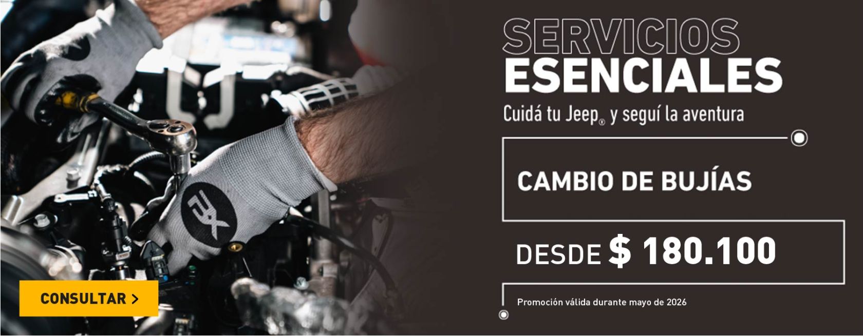 Promos servicio Jeep bujías