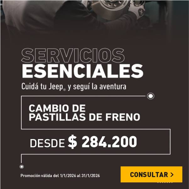 Promos Servico Jeep en pastillas de freno