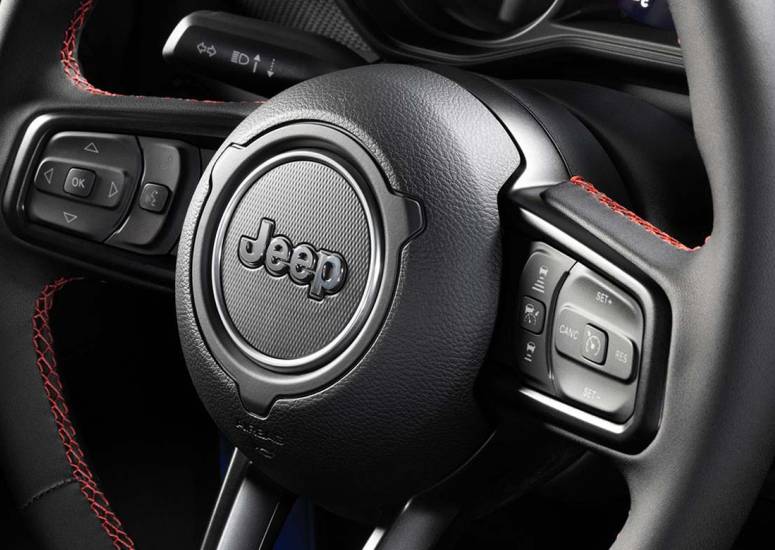 Jeep Wrangler interior volante
